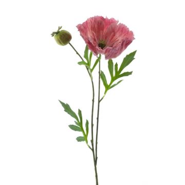Künstliche Mohnblume EDESSA, rosa, 80cm, Ø11cm