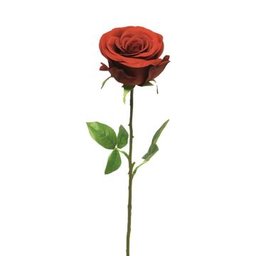 Samt Rose RUYUN, rot, 45cm