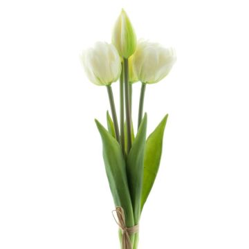 Kunst Tulpenbund LANEA, weiß, 30cm, Ø15cm
