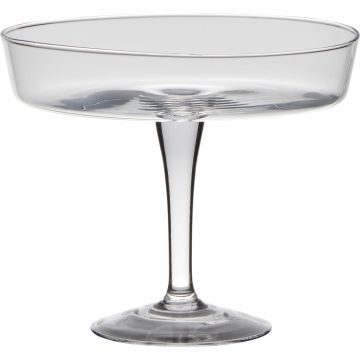 Servierschale Glas MICK auf Fuß, klar, 20,5cm, Ø24,5cm