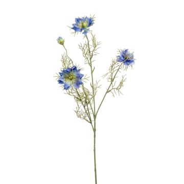 Künstlicher Zweig Schwarzkümmel JENNIE, blau, 70cm