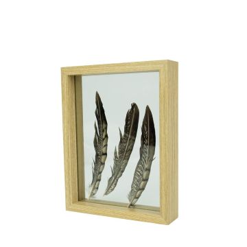 Holz Doppelglasrahmen NIELAS, braun, 22x17x5cm Holz Doppelglasrahmen NIELAS, braun, 22x17x5cm