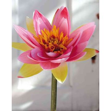 Kunst Lotusblüte SANJANA, pink, 45cm, Ø16cm