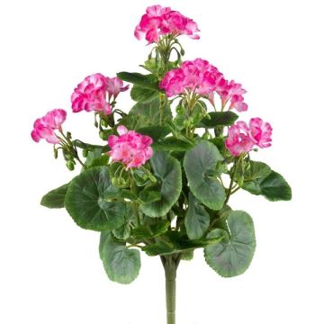 Kunstblume Geranie DOLKREN, Steckstab, crossdoor, pink, 40cm