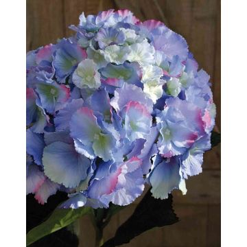 Dekoblume Hortensie ANGELINA, blau-violett, 70cm, Ø23cm