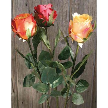 Dekoblume Rose WALINTINA, rot, 45cm, Ø6cm