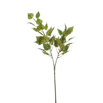 Künstlicher Zweig Birke NERIS mit Blüten, grün, 70cm