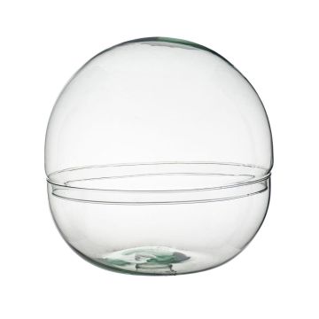 Kugel Terrarium BRYSON aus Glas, recycelt, transparent, 19,5cm, Ø19,5cm
