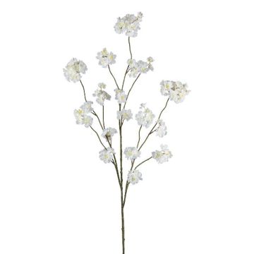 Dekozweig Japanische Zierkirsche VORLUN mit Blüten, weiß, 130cm