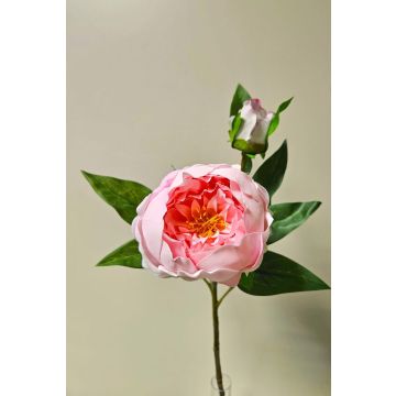 Künstliche Pfingstrose FYRFAR, halboffen, rosa, 60cm