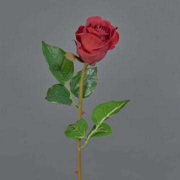 Rose künstlich GENIO, rot, 60cm, Ø7cm