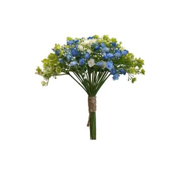 Dekobündel Schleierkraut LITAGO, grün-blau-creme, 23cm