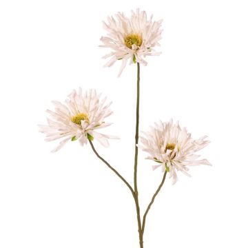 Deko Zweig Chrysantheme LASDIM, weiß, 75cm, Ø11cm