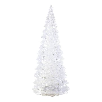 Weihnachtsdeko Tannenbaum DOROTEO aus Kunststoff, LED Farbwechsel, 18cm, Ø8,5cm