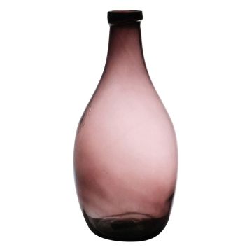 Glasballon OMAIA, recycelt, violett-klar, 37cm, Ø19cm