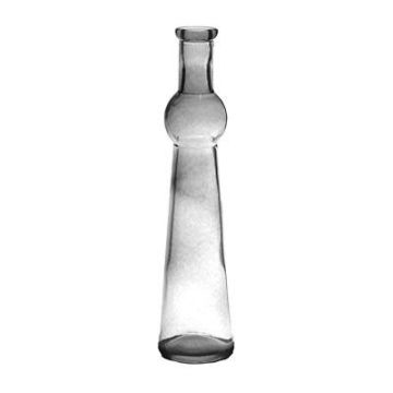Flaschenvase REYNALDO aus Glas, klar, 23cm, Ø5,5cm