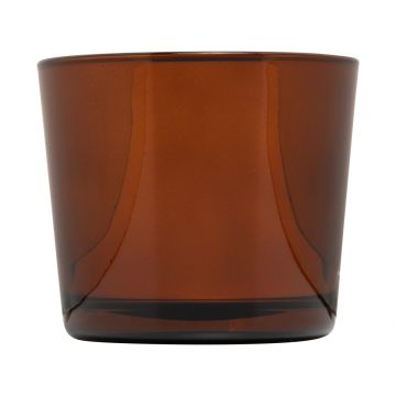 Maxi Teelichtglas ALENA SHINY, kupfer glänzend, 9cm, Ø10cm