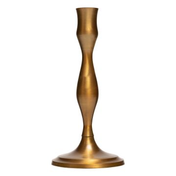 Metall Kerzenständer VENITA, gold, 19cm, Ø10cm