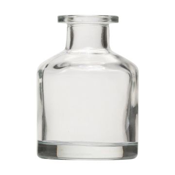 Dekoflasche COLUMBANO aus Glas, klar, 7,2cm, Ø5cm