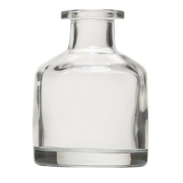 Dekoflasche COLUMBANO aus Glas, klar, 11,2cm, Ø8cm