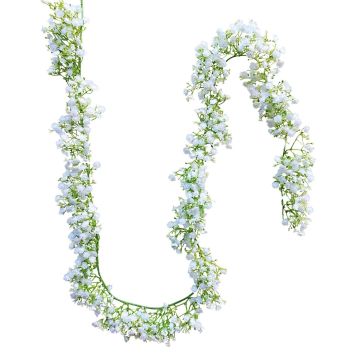 Kunst Girlande Gypsophilia LITAGO, weiß, 180cm