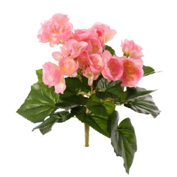 Kunst Begonie BIRMA auf Steckstab, rosa, 20cm, Ø3-5cm