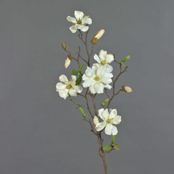 Deko Magnolie MARGA, weiß, 80cm, Ø7-8cm