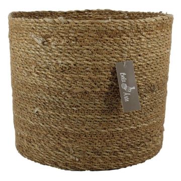 Seegras Korb AMPARO, beige, 26cm, Ø28cm