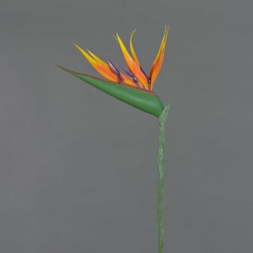 Künstliche Strelitzie ALLISSA, orange-violett, 90cm, 17x24cm