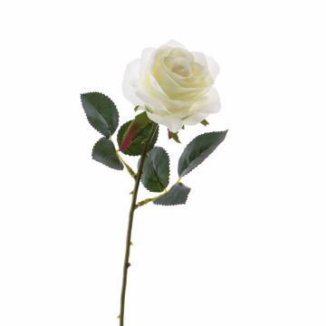 Kunstblume Rose SIMONY, creme, 45cm, Ø8cm