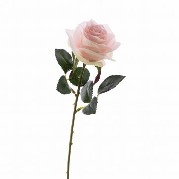 Kunstblume Rose SIMONY, zartrosa, 45cm, Ø8cm