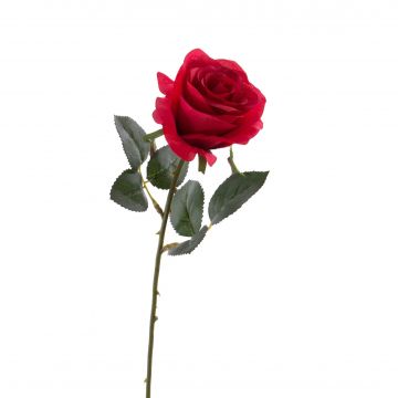 Kunstblume Rose SIMONY, rot, 45cm, Ø8cm
