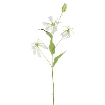 Kunstblume Gloriosa MAFIRNA, weiß-grün, 80cm