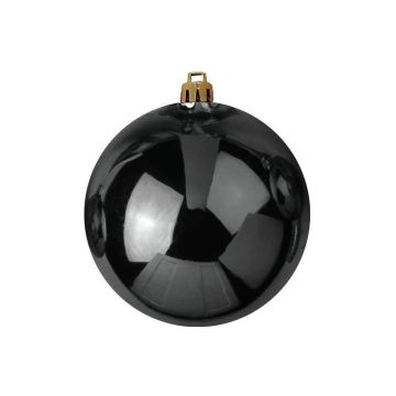 Weihnachtskugel TEODORA, glänzend schwarz, Ø30cm
