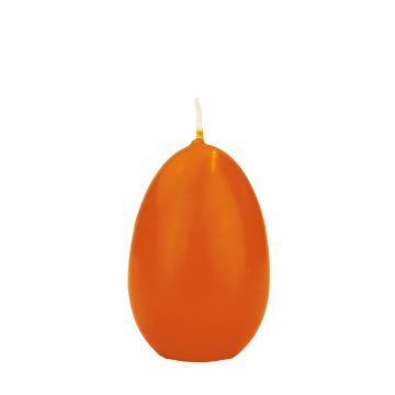 Osterei Kerze LEONITA, orange, 9cm, 6cm, 16h - Made in Germany
