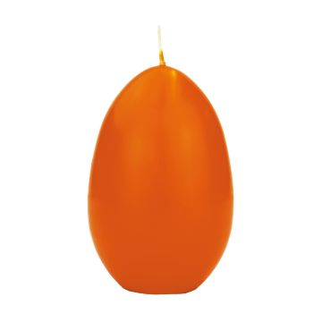 Osterei Kerze LEONITA, orange, 12cm, 8cm, 40h - Made in Germany