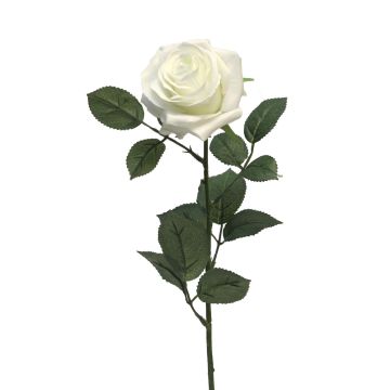 Künstliche Rose KAILIN, weiß, 65cm, Ø9cm