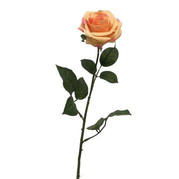 Künstliche Rose KAILIN, lachs-rosa, 65cm, Ø9cm