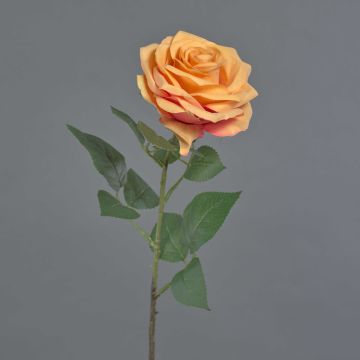 Künstliche Rose KAILIN, orange-pink, 65cm, Ø9cm
