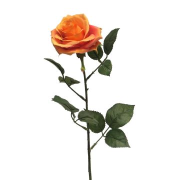 Künstliche Rose KAILIN, orange, 65cm, Ø9cm