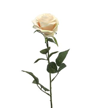 Künstliche Rose KAILIN, creme-rosa, 65cm, Ø9cm