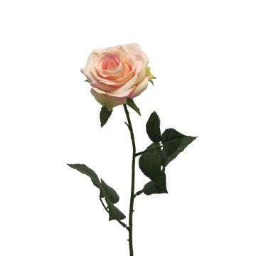 Künstliche Rose KAILIN, rosa-creme, 65cm, Ø9cm