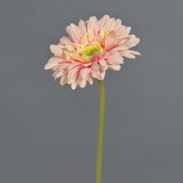 Kunstblume Gerbera QIUDONG, pfirsich-rosa, 50cm, Ø12cm