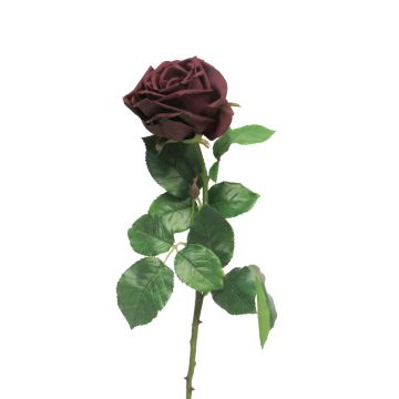 Kunstblume Rose JIANHUA, dunkelviolett, 70cm