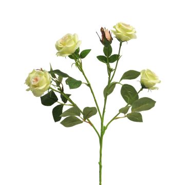 Deko Blumen Zweig Rose SHANZHA, hellgrün, 70cm