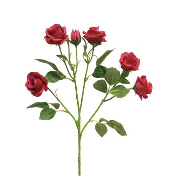 Deko Blumen Zweig Rose SHANZHA, pink, 70cm