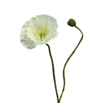 Deko Blume Mohnblume YILAN, weiß, 60cm