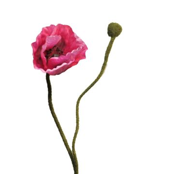Deko Blume Mohnblume YILAN, pink, 60cm