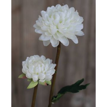 Textil Chrysantheme RYON, weiß, 70cm, Ø3-5cm