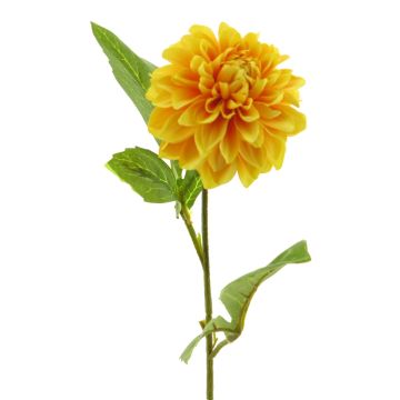 Kunstblume Dahlie WANRU, gelb-orange, 50cm, Ø9cm
